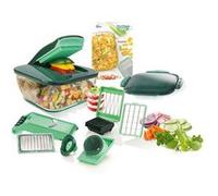 Mandoline Nicer Dicer Chef Genius 15 en 1 Multifunction Professionelle Trancheuse couper- / rape- / eplucher- / cubes- / quartier- / spirales- / manger- / legumes slicer cuisine G