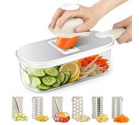 Mandoline pour légumes professionnelle, taille réglable, tranche de légumes manuelle, coupe de légumes manuelle, tranche de pommes de terre, coupe-légumes en acier inoxydable, manoline réglable avec 6