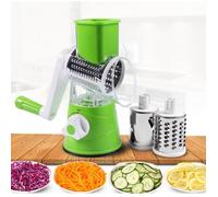 Mandoline Trancheuse à Légumes JCU® avec 3 Lames en Acier Inoxydable - Coupe-Légume Manuel Râpe fromage