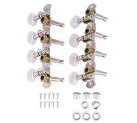 Mandoline Tuning Pegs Mandoline Guitare Mécaniques 4L4R Blanc Boutons Ronds Tuning Pegs pour Mandoline