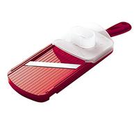 mandoline universel Kyocera, lame tranchante en céramique de zircone, meulage double face, avec protection des doigts, va au lave-vaisselle, rouge, CSN-152-NRD