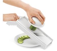 Mandoline universelle Mandolino, 4 inserts, blanc