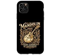 Mandoline Vintage 8 Cordes du Bonheur Mandoline Coque pour iPhone 11 Pro Max