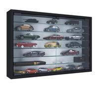 MandosaXL vitrines en verre accroché au mur 2 portes en verre noir.