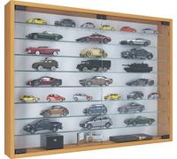 MandosaXXL vitrines en verre accroché au mur 2 portes en verre hêtreReproduction.