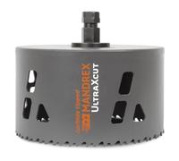 Mandrex | Scie cloche UltraXcut Ø 83 mm avec dents en carbure de tungstène, foret pour matériaux durs et souples, scie cloche multi-usages