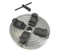 Mandrin à 4 mâchoires pour mini tour avec filetage de 2,5 cm 8 TPI Montage arrière Maintien sûr pour le travail des métaux solides et creux Mâchoires réglables de 150 mm de diamètre pour un C précis