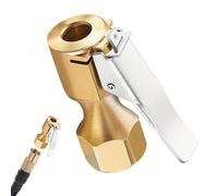 Mandrin À Air Verrouillable - Connecteur De Gonfleur 1,65 X 0,67 X 1,46 Pouces Avec Clip, Mandrins À Air Verrouillables En Laiton, Gonfleur De Pneu | Gonfleurs Pour Voiture Camion SUV Moto Vélo Remorq
