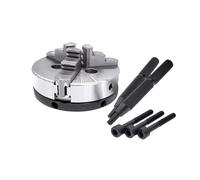 Mandrin à centrage automatique, Mandrin de tour à centrage automatique M14x1 for tour à bois et métal à 3 et 4 mors K01 K02, tailles 6-15 mm(K02-80b)