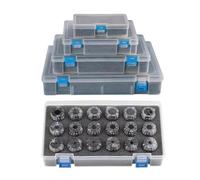 Mandrin à pince AA ER11 ER16 ER20 ER25 ER32 ER40, ensemble de ressorts de haute précision 0.005mm, combinaison for support d'outil de fraisage CNC(0.015mm,ER16-(10pcs))