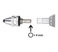 Mandrin à serrage rapide avec embout hexagonal de 4 mm Donau Elektronik MBS01