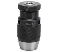Mandrin à Serrage Rapide, B12 1-10 mm Mandrin Haute Performance pour Perceuse Tour CNC Mandrin Auto-Serrant pour Perceuses Fraiseuses