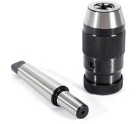 Mandrin auto-serrant Sans clé+MT3-B18 mandrin Outil de connexion Cône Portée 1mm-16mm Mandrin à serrage rapide pour tour Perceuse
