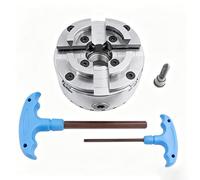 Mandrin Autocentrant 4 Mors KP96-01A Avec Filetage M40×2, Vitesse Max 2500RPM, Serrage 25-65mm Expansion 40-80mm Pour Bricoleurs DIY Tournage Bois Petit Usinage Métal