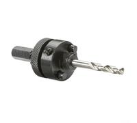 Mandrin avec foret pour arbre de 32 mm à 210 mm, fixation en acier pour scie cloche, longueur 120 mm, compatible avec perceuses électriques