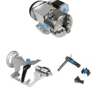 Mandrin CNC 4 axes, K11 100mm trois mors, contre-poupée réglable, moteur pas à pas Nema23
