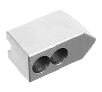 Mandrin de Mini-tour 5 Pouces à Centrage Automatique pour Atelier | Pince Hydraulique à Mors Souples, Design Haut Long et Épaissi, Usage Bricolage, Finition Argenté