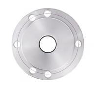 Mandrin de moteur bride connexion disque arbre accessoires trois griffes quatre 80 125 1316 petit tour manuel en acier(Motor flange for 3 4 jaw 100 hole 24)