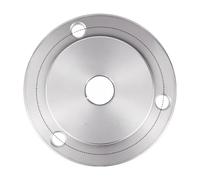 Mandrin de moteur bride connexion disque arbre accessoires trois griffes quatre 80 125 1316 petit tour manuel en acier(Motor flange fits 3 4 jaw 80 hole 14)