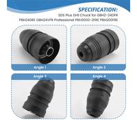 Mandrin de perçage SDS Plus pour Bosch GBH2-24DFR PBH240RE GBH24VFR professionnel PBH3000-2FRE PBH200FRE CX
