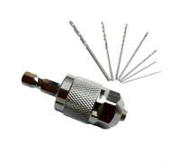 Mandrin de perceuse à changement rapide de 1,5 à 6,5 mm, avec tige hexagonale, pour outils rotatifs de 3,6 mm, pince métallique à 3 mâchoires auto-centrantes, pour des tâches de perçage et de meulage