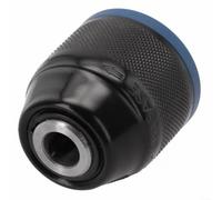 Mandrin de perceuse à cliquet en métal autobloquant de 10 mm pour perceuses manuelles et électriques, changement d'embout facile (bleu)
