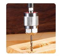 Mandrin de perceuse à trois mâchoires à poignée hexagonale pour outils à main - Plage de serrage de 1,5 à 6,5 mm, construction en acier, tige à changement rapide de 6,35 mm, auto-centrage