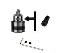 Mandrin de perceuse avec clé pour fraiseuse CNC, tour, perceuse - Plage de serrage de 1,5 à 10 mm, adaptateur de tige conique B12, métal (arbre de mandrin 8 mm)