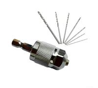 Mandrin de perceuse de 1,5 à 6,5 mm pour petits outils rotatifs avec tige hexagonale de 3,6 mm compatible avec tige hexagonale et synchronisation précise de la mâchoire (8 pièces)