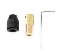 Mandrin de perceuse électrique Mandrin de électrique for mini-perceuses et meuleuses, auto-serrant en laiton 0,3 à,4 mm avec clé molette, 1 jeu(5mm)