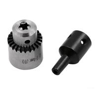 Mandrin de perceuse JT0 pour fraisage de précision, tour, machines à bois, plage de serrage de 0,3 à 4 mm, adaptateur d'arbre de 4 à 8 mm, (8 mm)