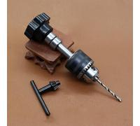 Mandrin de perceuse portable léger de précision pour projets de travail du bois avec construction en alliage et mandrin antidérapant pour perceuse manuelle (0,5 à 6,5 mm)