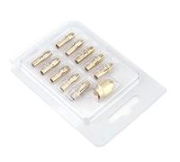 Mandrin de Perceuse Rote - 11pcs Jeu de Pinces de Mandrin de Perceuse en Cuivre à 4 Mâchoires pour Mini Meuleuse électrique Outil de Rotation 0,5-3,2 Mm
