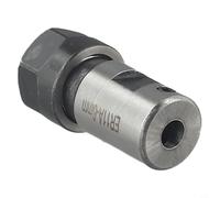 Mandrin de serrage d'arbre de moteur ER11 ER16 ER20 A 5-16 mm Porte-outils pour machines CNC, construction en acier avec écrou de type A, argent et noir (ER11A-6 mm)