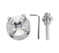 Mandrin de Tour, 1set 3 JAWS Manuel Tour Chuck avec Turn Machine Tools Accessoires 3-Jaw Soi-Centre-Centre-Zinc Alliage(Lens)