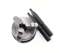 Mandrin de tour, 3/4 Jaws Steel Wood Tour Tour Chuck 50mm 63mm Manuel Manuel Chuck Soirée d'auto-centrage Tour de bois en métal(K01-50)