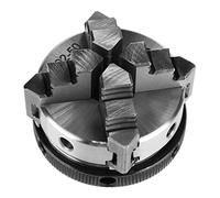 Mandrin de tour, 3/4 Jaws Wood Tour Chuck 50mm 63mm Manuel Manuel Soirée En Métal En Métal Grand Tour de Chuck à travers Tour à travers les accessoires en acier(K02-50)