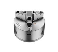 VEVOR Mandrin de Tour à 3 Mâchoires, 160 mm, Mandrin Auto-centrage avec Plaque Support Adaptateur Filetée, Plage de Serrage 3-145 mm, en Fonte HT300, avec Vis Clé en T, pour Tours à Bois et Métal