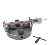 Mandrin de tour à bois à centrage automatique de 15,2 cm, plaque frontale en acier pour travail du bois, filetage 8 TPI pour tourne-broche de bol avec kit de inition grise