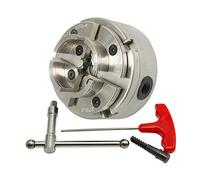 Mandrin De Tour À Bois Auto-centrant À 4 Mâchoires De 4 Pouces, Outils De Tournage for Le Travail Du Bois À Défilement Chromé De 100mm, Accessoires Porte-clés(M18 x 2.5mm)