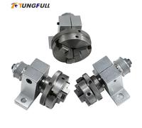 Mandrin de tour à bois en acier à 3 ou 4 mors 65mm 50mm 80mm M14 M25, accessoires pour machines-outils de tournage, adaptateur de bielle 50mm 4 Jaw
