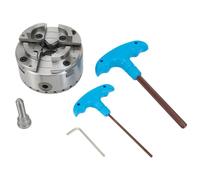 Mandrin de tour à centrage automatique 4 po avec support et centrage en bois M33 de 10,2 cm pour machine à bois équipé d'un mandrin de centrage automatique