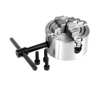 Mandrin De Tour À Métal 4 Mâchoires, 80mm, Indépendant Et Réversible, Machine-outil Tournage + 3 Vis, K72-80 Résistance à l'usure