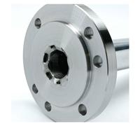 Mandrin de Tour, Adaptateur de plaque Base arrière à bride, adapté K11-80 K12-80 K11-100 K12-100 K72-100, arbre broche poupée OD 25mm longueur 205mm(K11 K12 K72 100mm)