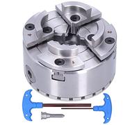 Mandrin de tour auto-centrant M33, 4 pouces, à 4 mâchoires, en métal, pour le travail du bois ; mandrin à centrage automatique d’une précision de 0,03 mm ; livré avec des clés et