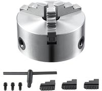 Mandrin de tour K11-160 160mm Mandrin à trois mors HT300-Matériau 3 mors Plage de serrage 3,5-160mm 3 mors, 20Cr, ≥53HRC φ45mm Alésage Mandrin de tour à bois Auto-centrant
