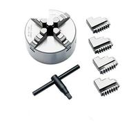 Mandrin de tour K12 80 100 125 160 200 250 130 mm auto-centrant à quatre mâchoires Sanou défilement 4 '' for petit L,Haute précision(K11-80)