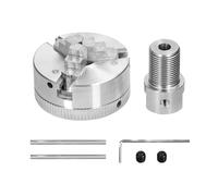 Mandrin de Tour, Mandrin de tour à 3 mâchoires/4 mâchoires, boulon montage centrage automatique manuel for meulage, fraisage, Machine tourner, arbre connexion .17mm/5mm/8mm(3 jaws-5mm)