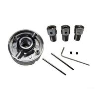 Mandrin de tour manuel à 3 mâchoires auto-centrant en alliage d'acier avec boulons de montage, pince maximale de 20 mm de diamètre extérieur 48 mm, pour mini tour en métal (mandrin + tige de 5 mm)