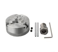 Mandrin de tour manuel à 3 mâchoires auto-centrant en alliage d'acier avec boulons de montage, pince maximale de 20 mm de diamètre extérieur 48 mm, pour mini tour en métal (mandrin + tige de 8 mm)